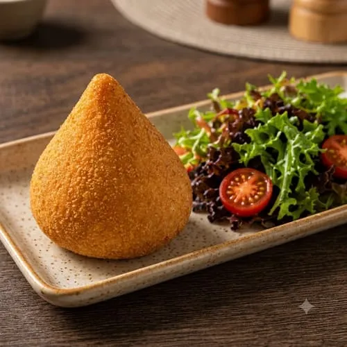 Coxinha mit Salat
